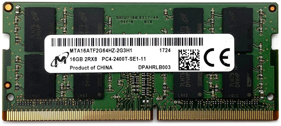 SO-DIMM DDR4 16Gb 2400Mhz Micron MTA16ATF2G64HZ-2G3H1, фото 1