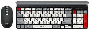 Комплект Мышь+Клавиатура multimedia Smartbuy SBC-201359AG-KW USB