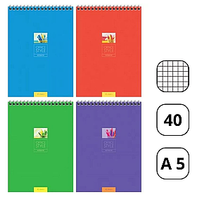 Блокнот ArtSpace "Моноколор. Office style" на спирали, А5, 40 листов в клетку