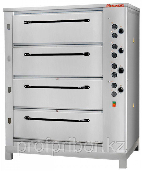 Печь хлебопекарная Восход ХПЭ-750/4 (нержавеющая сталь) в обрешетке
