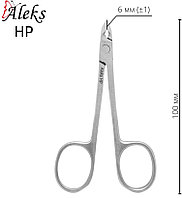 Aleks HP, маникюрные ножницы, лезвие 6 мм, длина 10 см, 1 шт