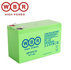 Аккумулятор WBR GP1275 F2 (12В /7.5Ач) 151x65x94