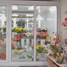 Холодильная камера со стеклянным фронтом для цветов