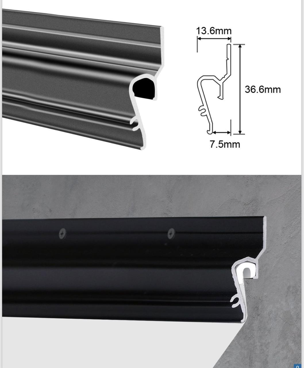 Теневой профиль для натяжных потолков L2000*W13.6*H3 заказать в Алматы ...