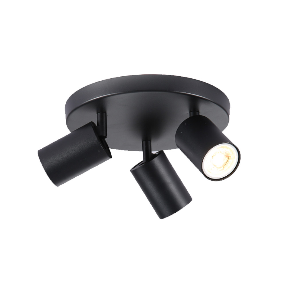 Св-к MR16 GU10x3 BLACK потолок L220xW56xH140мм (TEKL)12шт