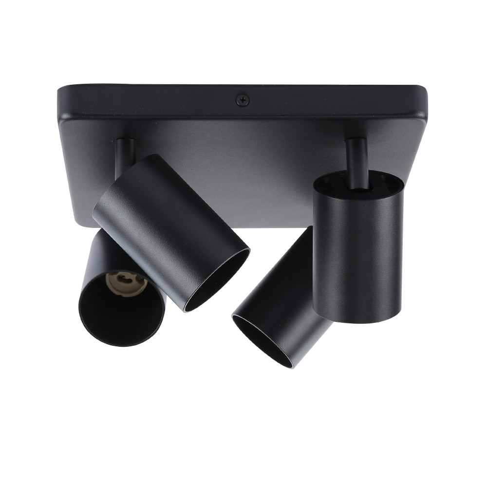 Св-к MR16 GU10x4 BLACK потолок L220xW56xH140мм (TEKL)12шт