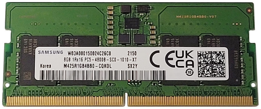 SO-DIMM DDR5 8Gb 4800Mhz Samsung M425R1GB4BB0-CQK0L, фото 1