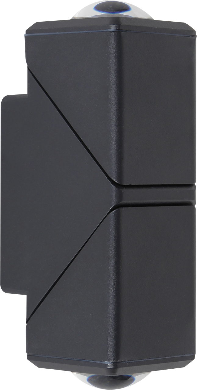 Rotatable Cubes 2 way Outdoor LED Wall Light 2x5W MDD500 Black 4000K(TEKLED), фото 1
