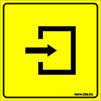 Тактильная пиктограмма «Вход в помещение» 200х200, акрил