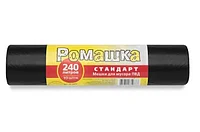Мешки для мусора 240л.10шт. без завязок ПВД 30мкр Черный (Арт.ВР0073)