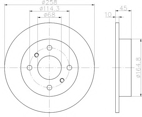 Тормозные диски Nissan Primera P10 (задние, Optimal)