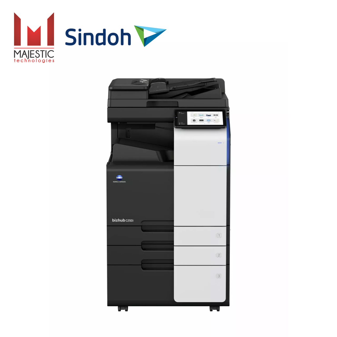 Цветное лазерное МФУ Konica Minolta bizhub C250i настольная конфигурация