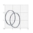 Серьги конго из серебра с алмазной гранью SOKOLOV 94140073 серебро с родием коллекц. SKLV, фото 4