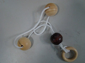 Головоломка Mini string puzzle Hemi-spheres, Eurika
