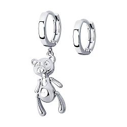 Серьги из серебра SOKOLOV 94025725 серебро с родием коллекц. SKLV