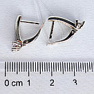 Серьги из серебра с фианитами Diamant 94-120-01573-1 серебро с родием, фото 3