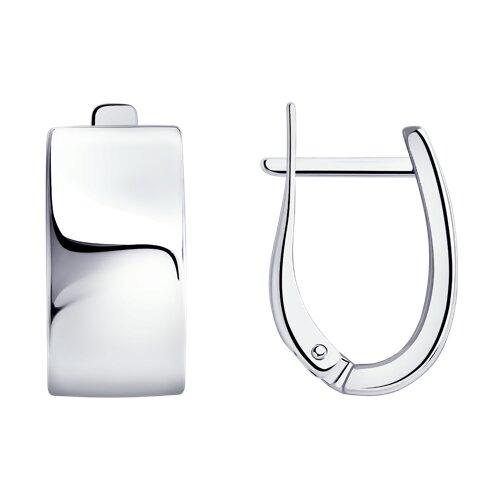 Серьги из серебра Diamant 94-120-00622-1 серебро с родием, фото 1