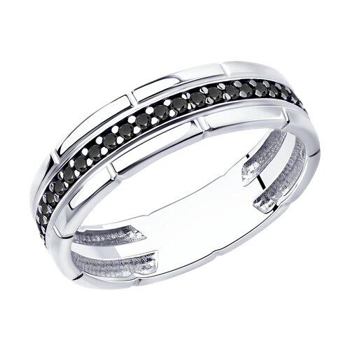 Кольцо из серебра с фианитами Diamant 94-110-01175-1 серебро с родием