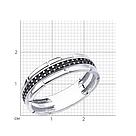 Кольцо из серебра с фианитами Diamant 94-110-01175-1 серебро с родием, фото 4