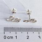 Серьги из серебра с фианитами Вознесенский 12-1071  вставка фианит, фото 3