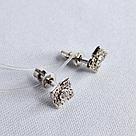 Серебряные серьги-пусеты Вознесенский 12-1191, фото 5