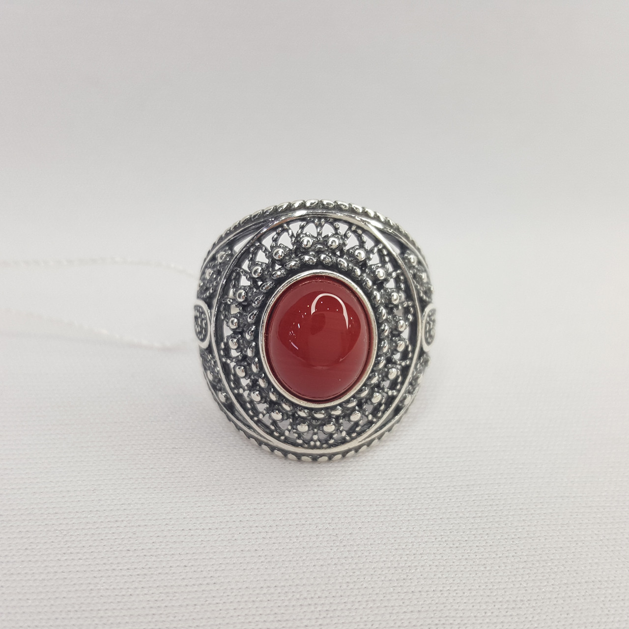 Кольца из серебра стекло ювелирное собственной огранки Красная Пресня 23312380Кр, фото 1