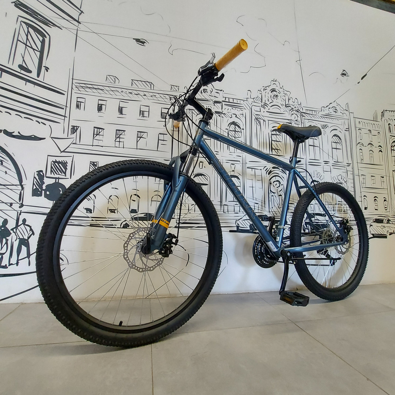 Горный Велосипед Stark'22 Outpost 26.1 D Steel серый/оранжевый 20". Скоростной. MTB.