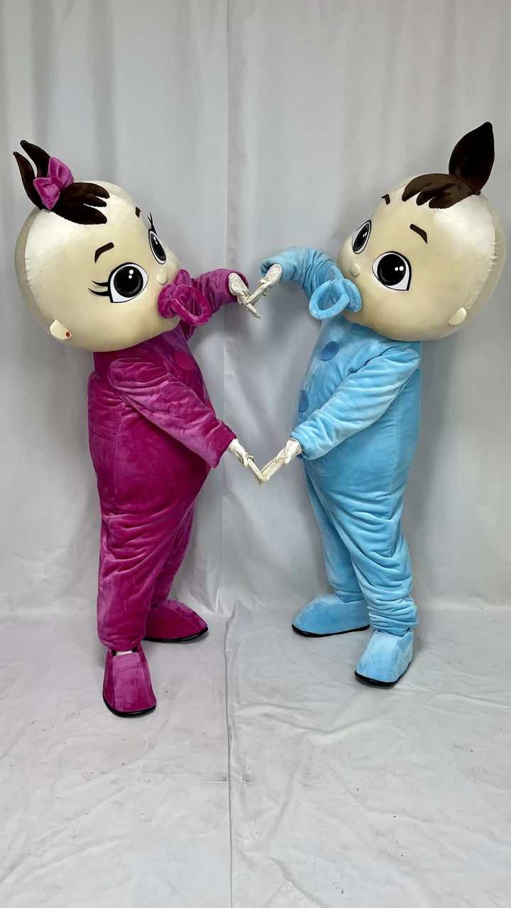 Пупсы: мальчик и девочка - ростовые куклы в аренду