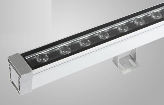 Архитектурный светильник 24W 220V светодиодный линейный 1 метр 3000К-4000К-6500К, для подсветки фасадов.