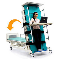 Электрическая четырёхсекционная кровать-вертикализатор с функцией переворачивания и туалетом MET LIFT UP