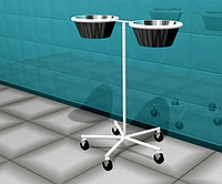 Подставка медицинская с двумя тазами AT-B05v