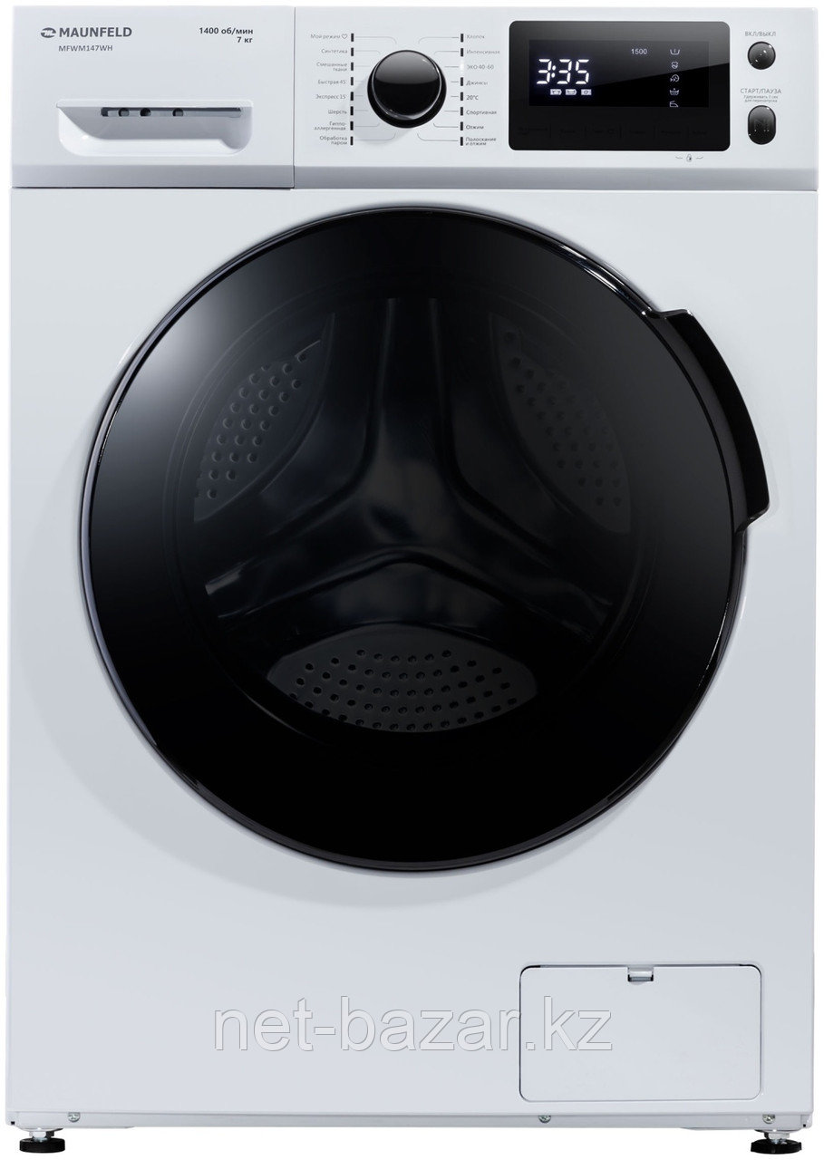 Стиральная машина c инвертором и паром MAUNFELD MFWM147WH