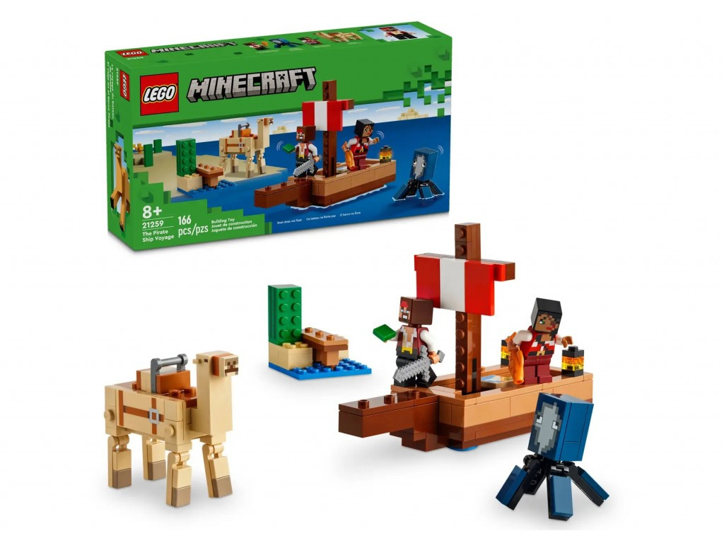 Lego 21259 Minecraft Путешествие на пиратском корабле, фото 1