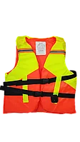 Жилет для плавания детский страховочный 9-13 лет, 50кг Красный и жёлтый