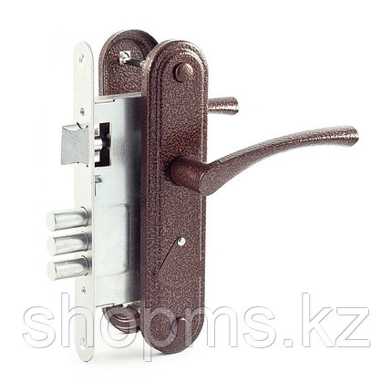 Замок врезной ЗВ9-4.2 (медь) сувальдный, 203х86мм, 3 ключа, 55/55мм, 203х86мм, 70-1-008, фото 1