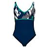 Купальник женский Arena Bodylift Jennifer navy multi navy-bali green, фото 3