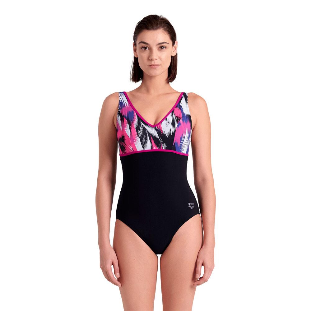 Купальник женский Arena Bodylift Jennifer black multi blackgrape violet