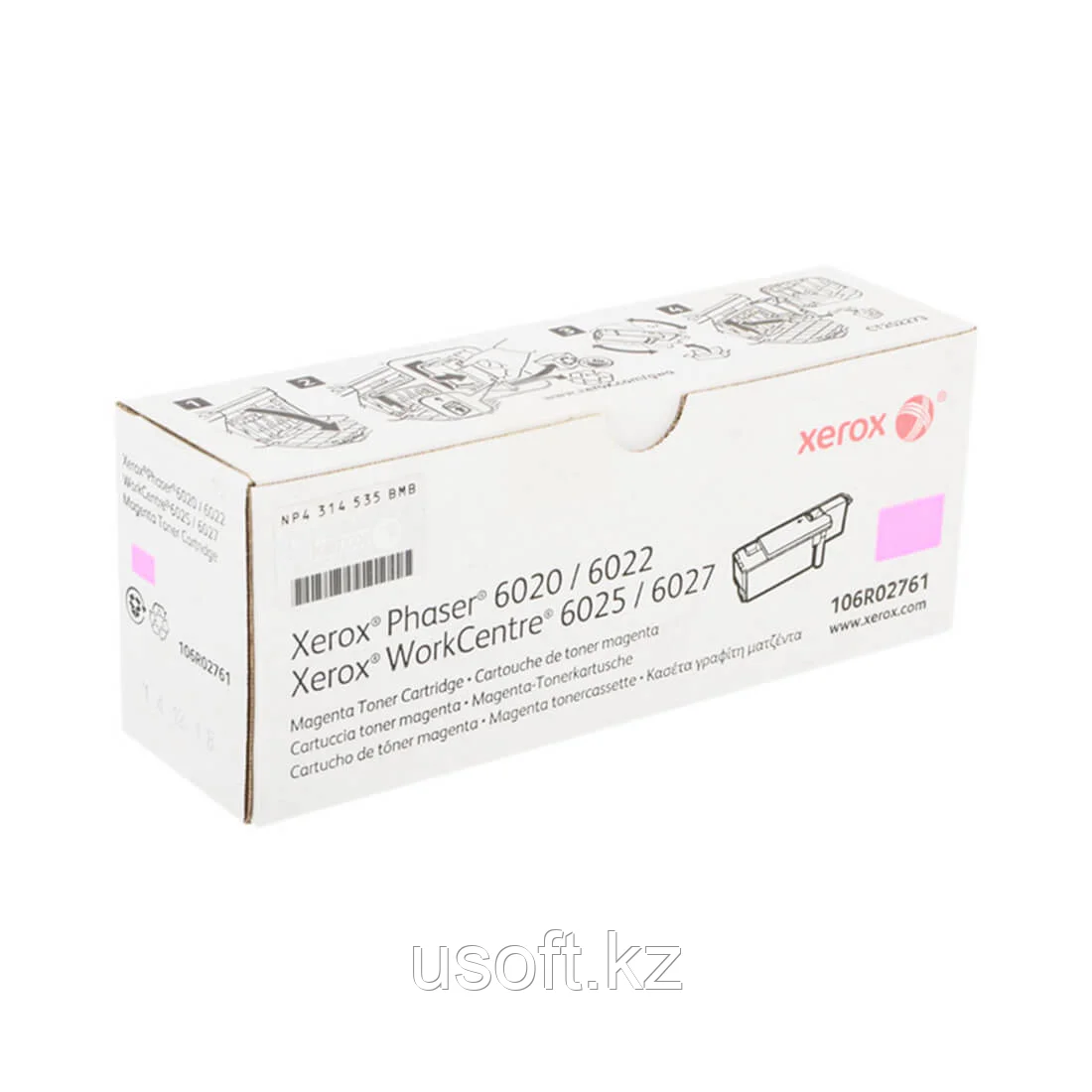 PC/WCC 6020/6025 ПРИНТ-КАРТРИДЖ Magenta (1k)/6022/6027/ (106R02761)