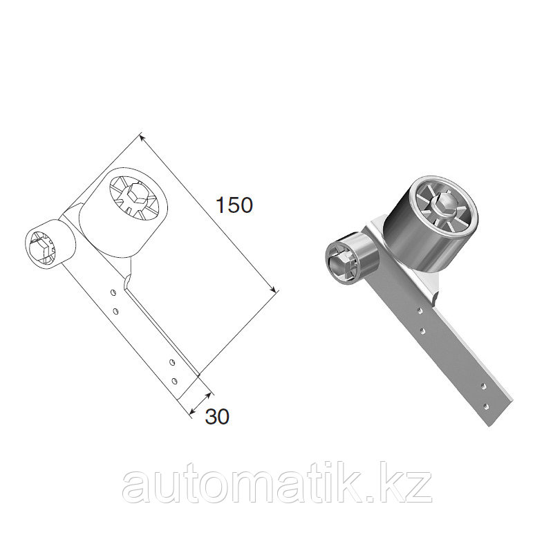 Ролик направляющий RV77, фото 1