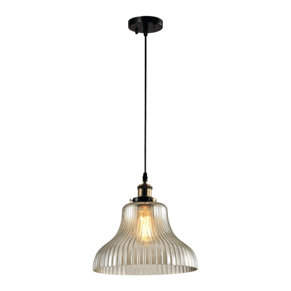 Люстра 8619-1AM E27 AMBER GLASS (TEKAVIZE), фото 1