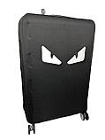 Чехол на большой пластиковый дорожный чемодан на 4-х колёсах., фото 5