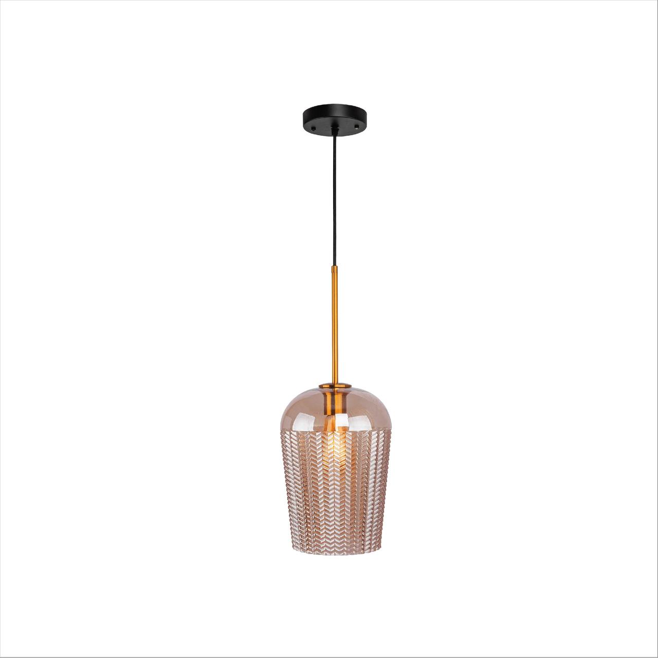Люстра 8475-1AM E27 AMBER GLASS (TEKAVIZE), фото 1