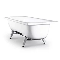 Ванна стальная DONNA VANNA MARION 150*70*40 прямоугольная с опорной подставкой, белый ирис, без ранта M-51903