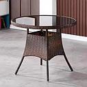 Круглый стол из искусственного ротанга, фото 3