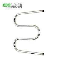 Полотенцесушитель из нержавеющей стали М-образный d25, 500*600 мм.