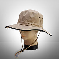 Летняя панама и широкими полями с отверстиями для вентиляции бежевая