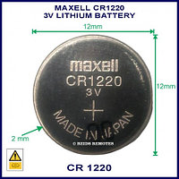 Батарейка Maxell CR1220 3v (Made in Japan)