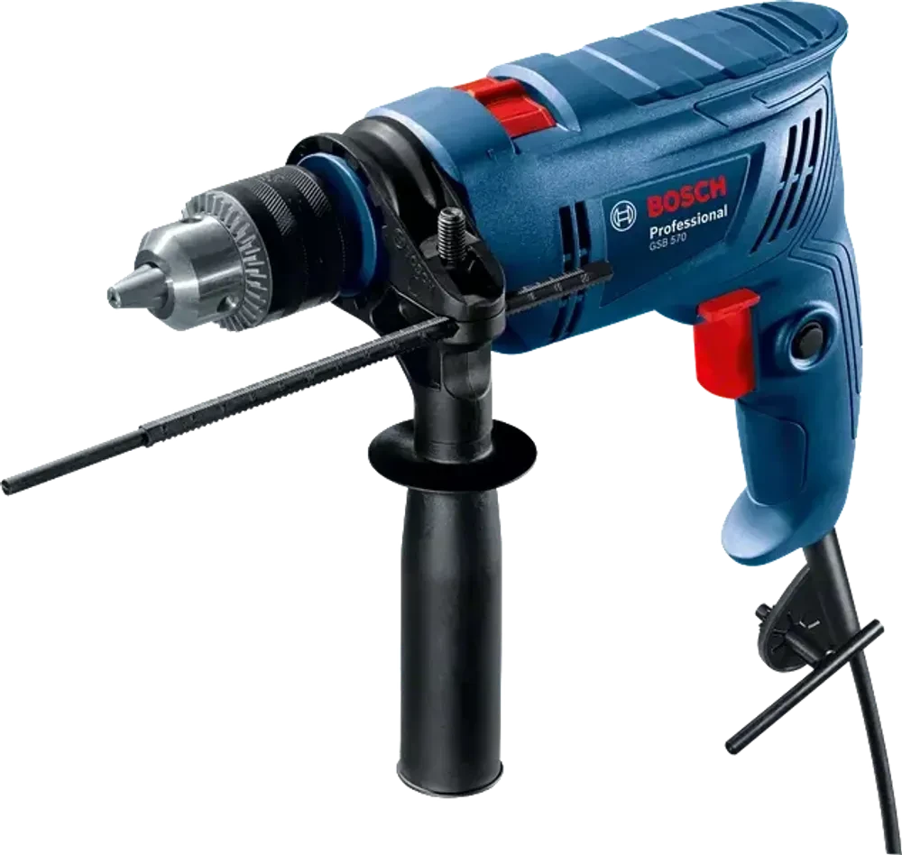 Ударная дрель Bosch GSB 570 06011B70R0 (570 Вт, 3000 об/мин, ЗВП, картон)