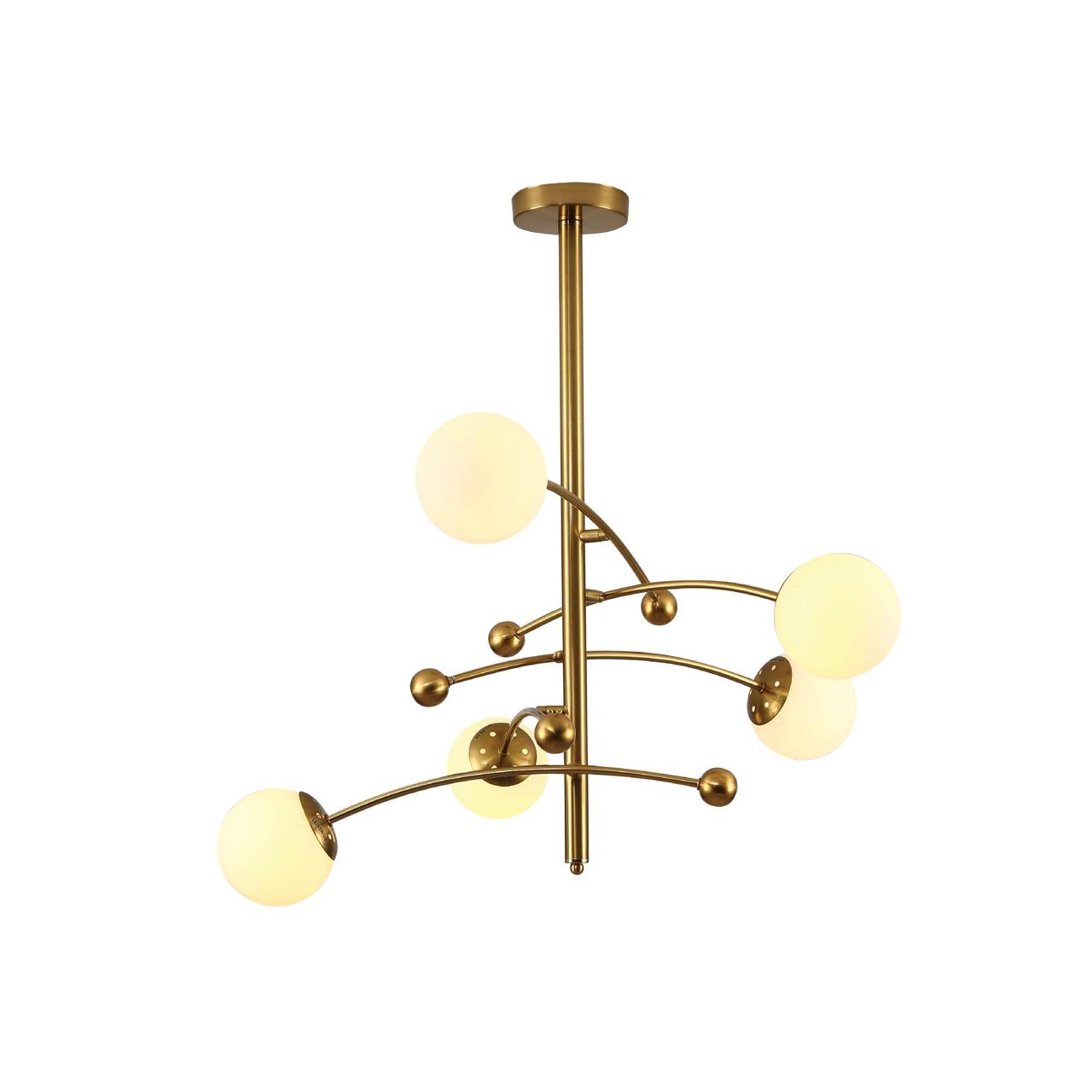 Люстра HFX0198-5 5xG9 BRASS (TEKAVIZE)