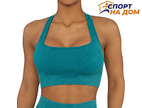 Фитнес костюм (леггинсы + майка) Зеленый